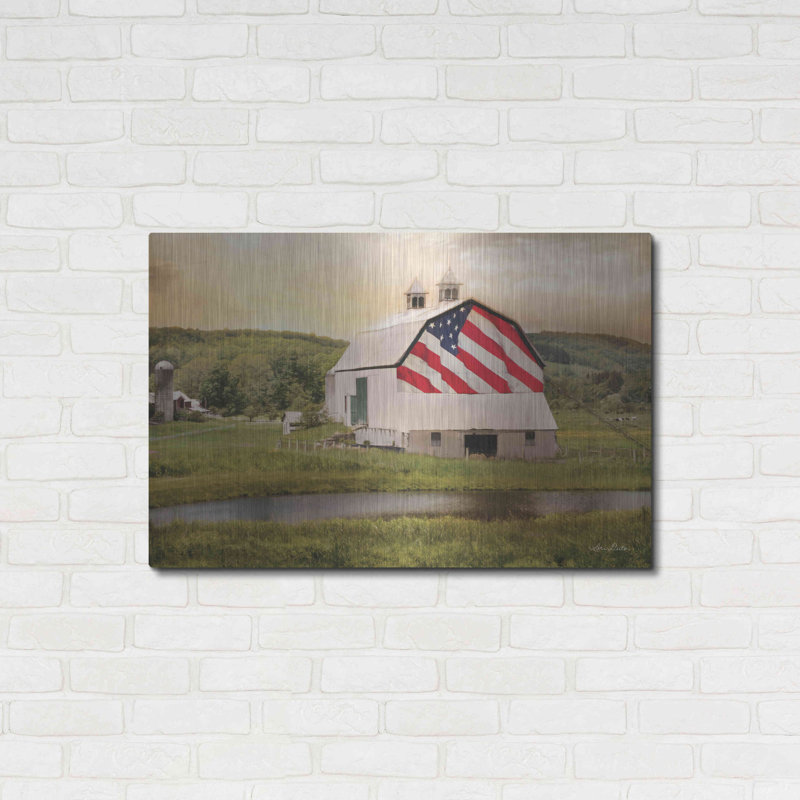 «Flag Barn» par Lori Deiter, H 24 po x l 36 po