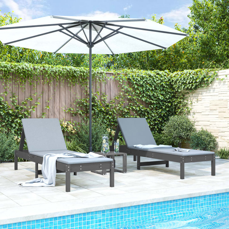 Adoniram 199.5cm Long Reclining Pine Double Chaise