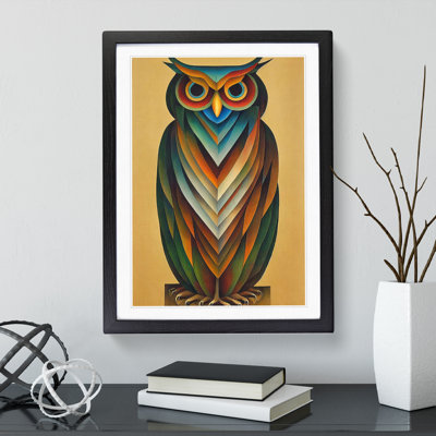 Unique Owl Art No.4 Abstract - Wall Art
