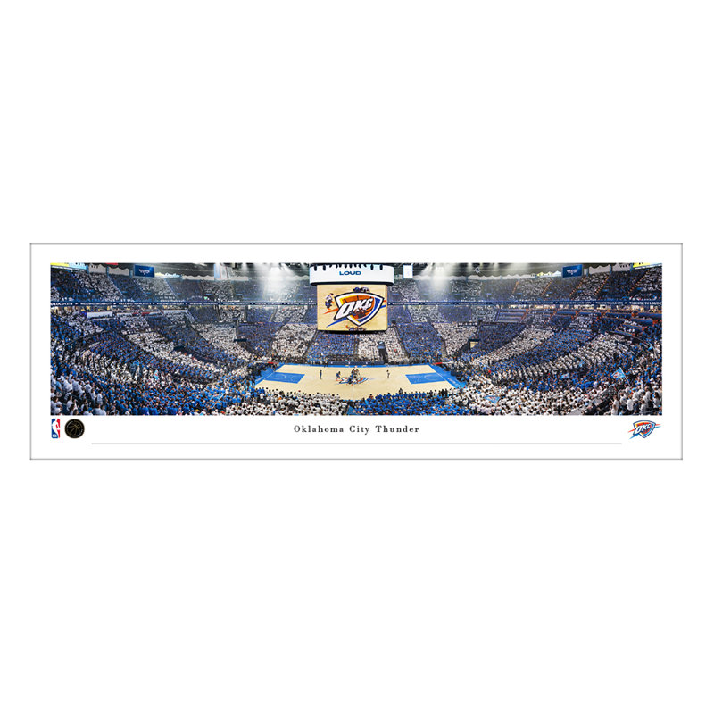 Oklahoma City Thunder - sans cadre, Impression sans cadre