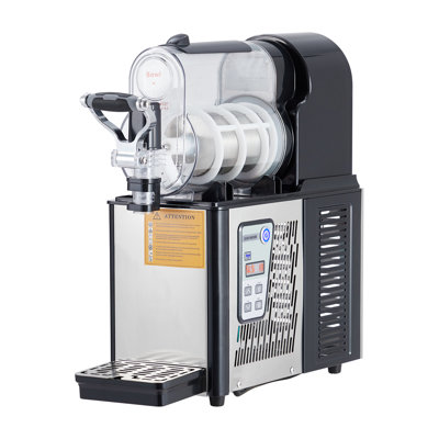 3L Single Bowl Commercial Slush Machine 330W Stainless Steel Frozen Slushy Maker, Black
