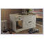 Enceinte de litière pour chat GO, meubles de litière cachés avec tapis de litière pour chat, table d'appoint pour chat avec tiroir, table d'appoint de style campagnard pour le salon, blanc
