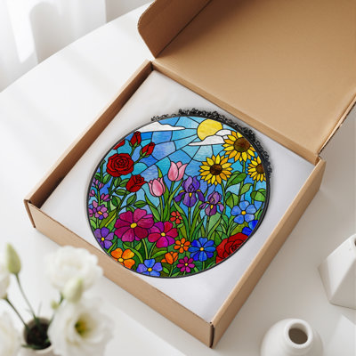 Panneau de vitrail de jardin 12 "H 12"