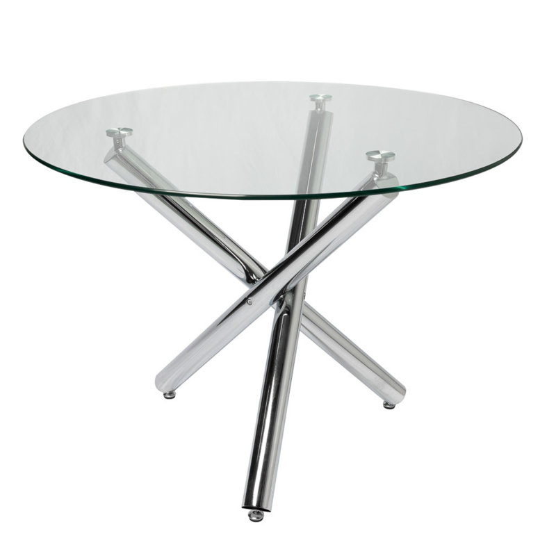 Table de salle à manger Alayah, Chrome
