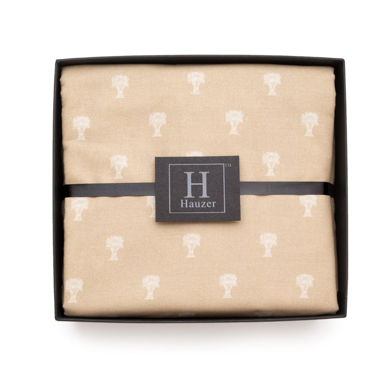 Ensemble de draps 100% coton Wheat Print, Grand, Lin