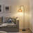 Aarzo 62" Arched/Arc Rattan Floor Lamp-82143260