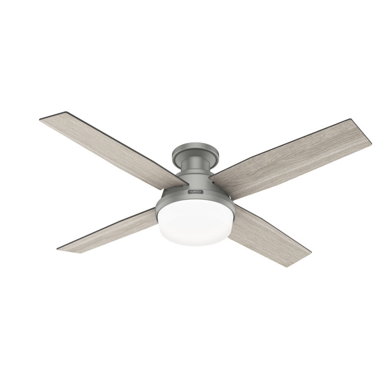 Ceiling Fan with LED Lights, Gray