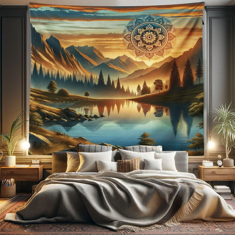 Tapisserie en microfibre, H 104 po x l 88 po