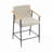 31" H Seat Height Upholstered Counter Stool with Metal Frame-1428398800