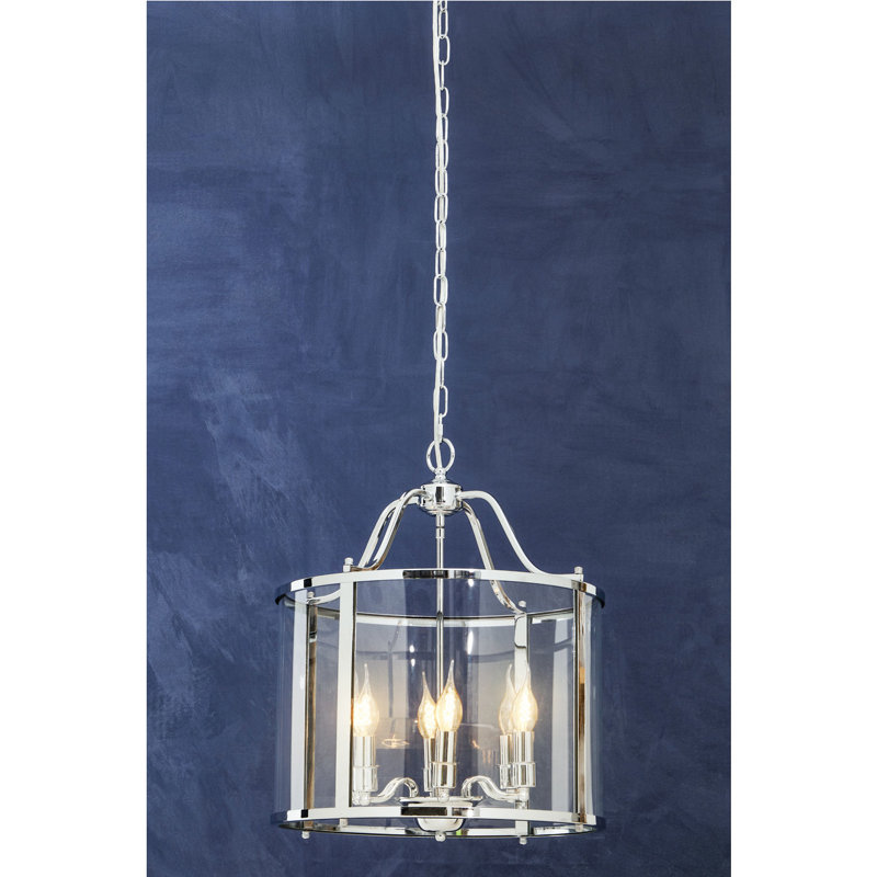 Dereham 6 - Light Clear Drum Pendant