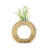 Aluminum Vase with Circular Cut-Out Design and Textured Surface.-1477248868-1477248867