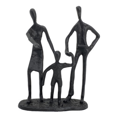 FAMILY 3 OUTING Iron Figurine 19cm