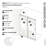 Astro 60 - 64 in. x 78 in. Fully Frameless Glass Sliding Shower Door-59183085