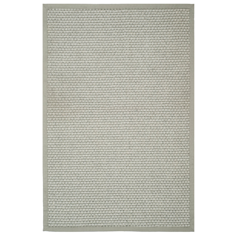 Handmade Flatweave Area Rug in Silver/Grey
