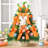 18-Inch Easter Tree with Colorful Eggs and Bunny, Spring Table Decorations with Burlap Base