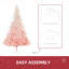 Arbre de Noël artificiel épinette non éclairé 6 pi avec branches réalistes et 800 pointes, facile à assembler et à ranger