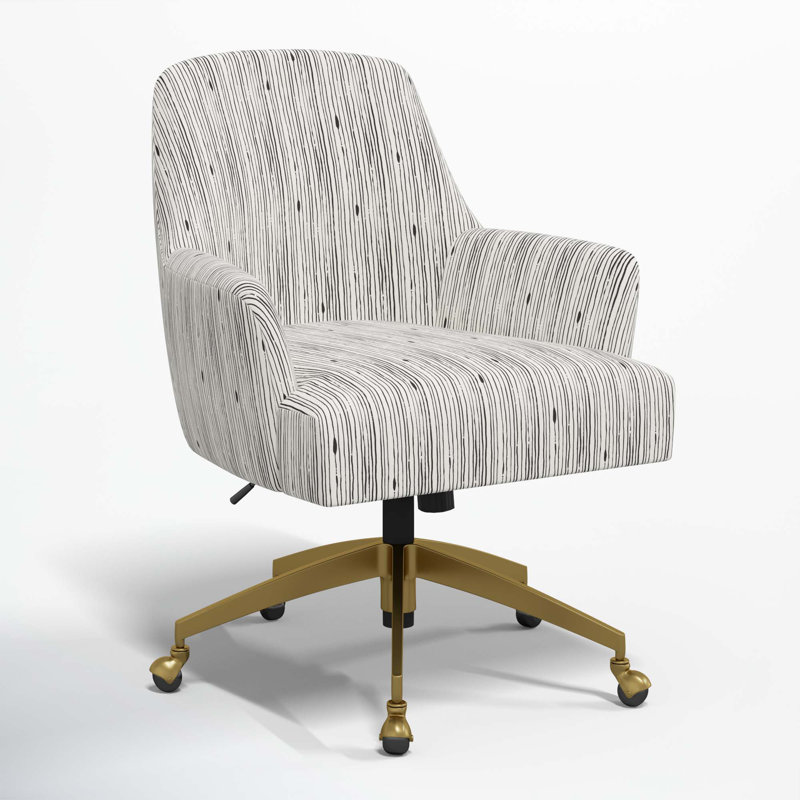 Chaise de travail Ambau, Encre à rayures Shibori