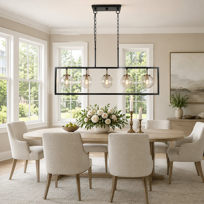 Lustre sphère suspendu 5 lumières Modern Modern