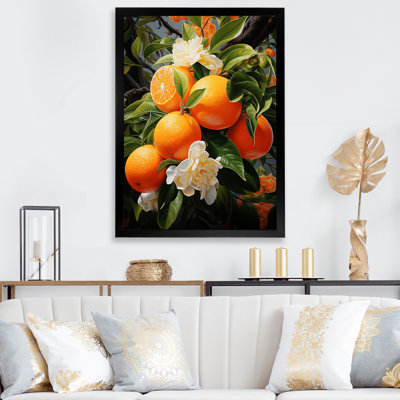 «Dareon Tangerine Tango Bouquet I», reproduction sur toile