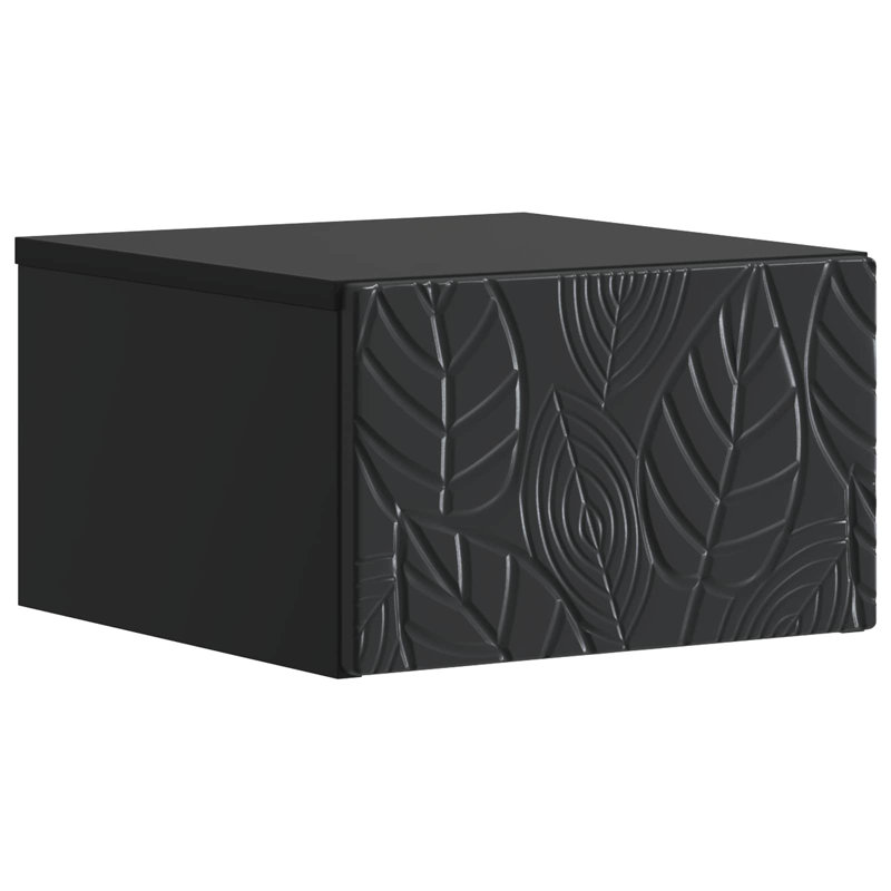 Composite Bedside Table, Black