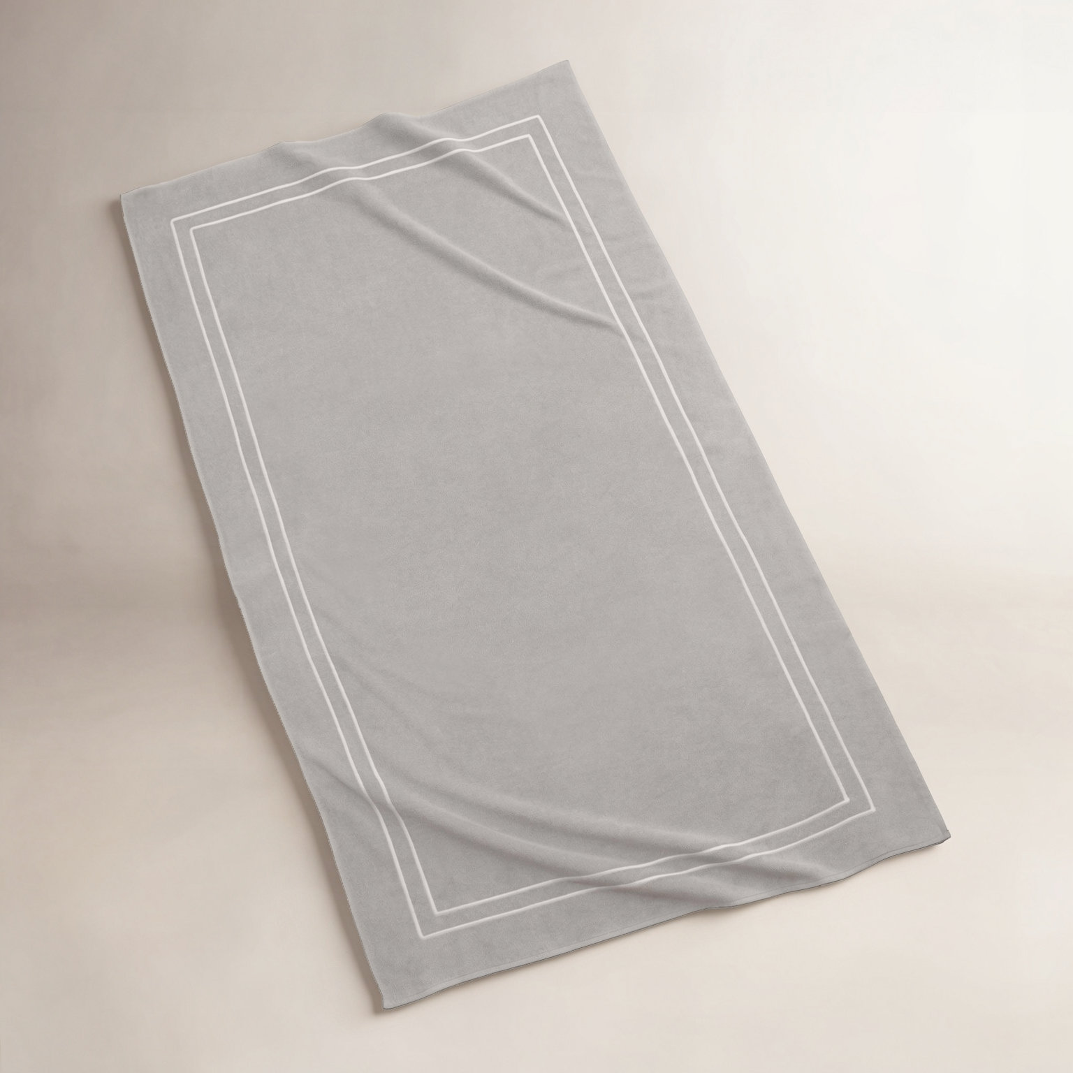 Murphie Turkish Cotton Beach Towel, Gray