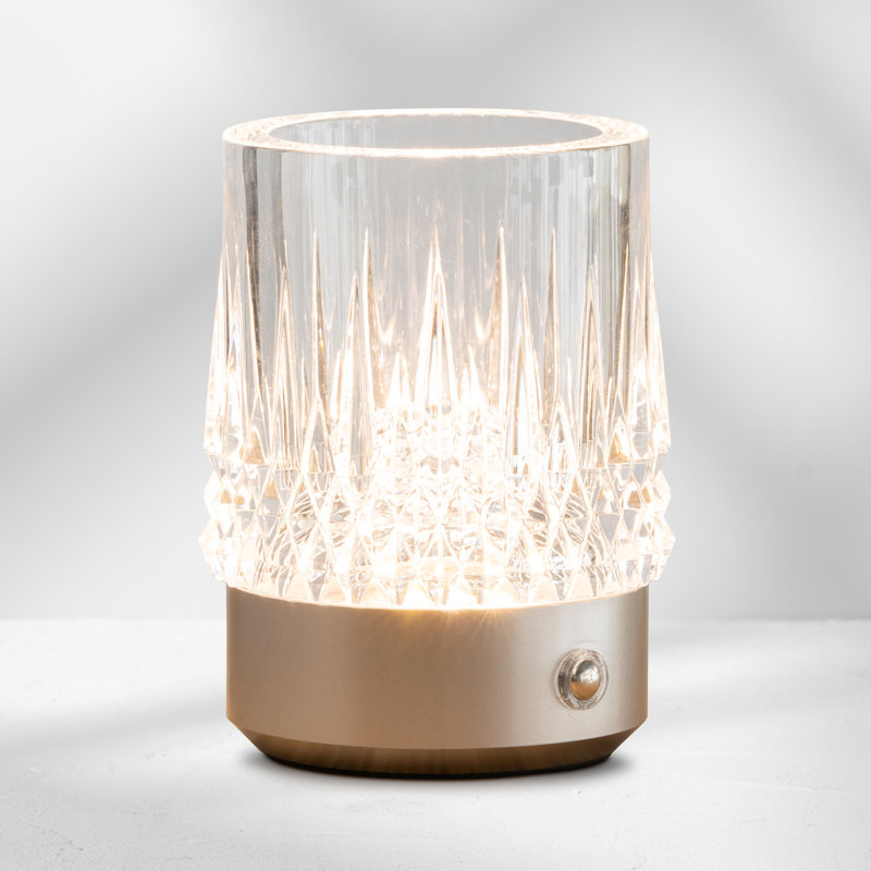 Tumbler Rechargeable CableFree LED Table Lamp, Silver