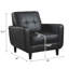 Chaise noire élégante avec un attrait moderne pour le salon Solution de siège élégante - avec rembourrage confortable