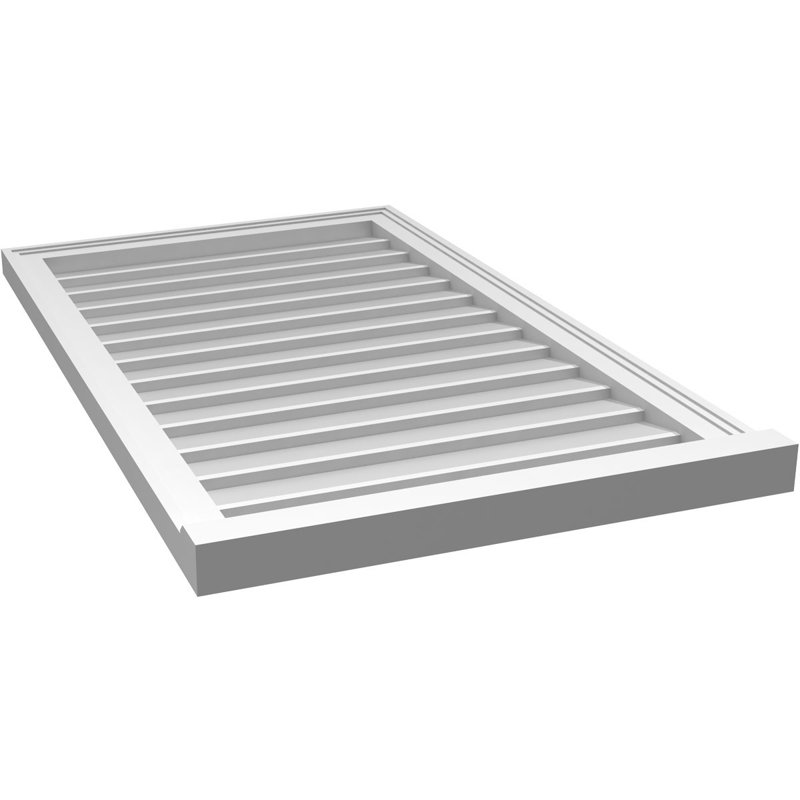 Cadre de seuil Brickmould, brun clair apprêté, H 40 po x l 24 po x P 2 po