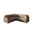 Canapé-lit en forme de L de 85,1 po avec lit escamotable, canapé-lit convertible surdimensionné avec poche latérale et port USB, canapé modulaire rembourré Teddy, pour salon, appartement, bureau-1506131686