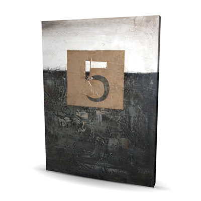 Cinq motifs typographiques et toiles pour la décoration intérieure - art élégant