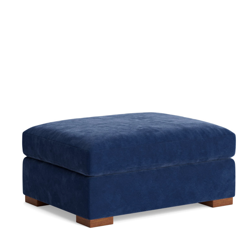 Couch Potato Ottoman, Performance Velvet - Uniform