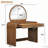 39" Makeup Vanity Table with Touch Screen Lighted Mirror and Drawer-387978129