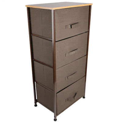 Commode de rangement 4 tiroirs 