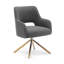 Fauteuil pivotant rembourré Breann-93705355