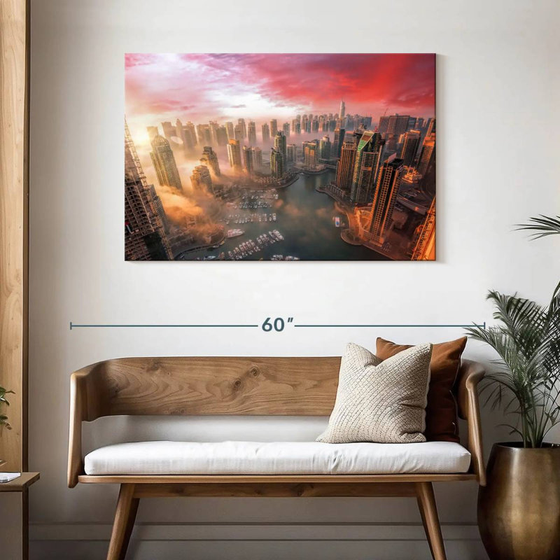 Ravi Dubai Sunset, 30" H x 45" W