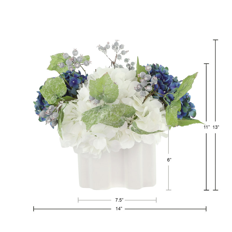 Hydrangea and Berry Arrangement