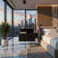 Table de chevet flottante Adele, table de bout, tiroir de table d'appoint, tablettes ouvertes - noir-303682108