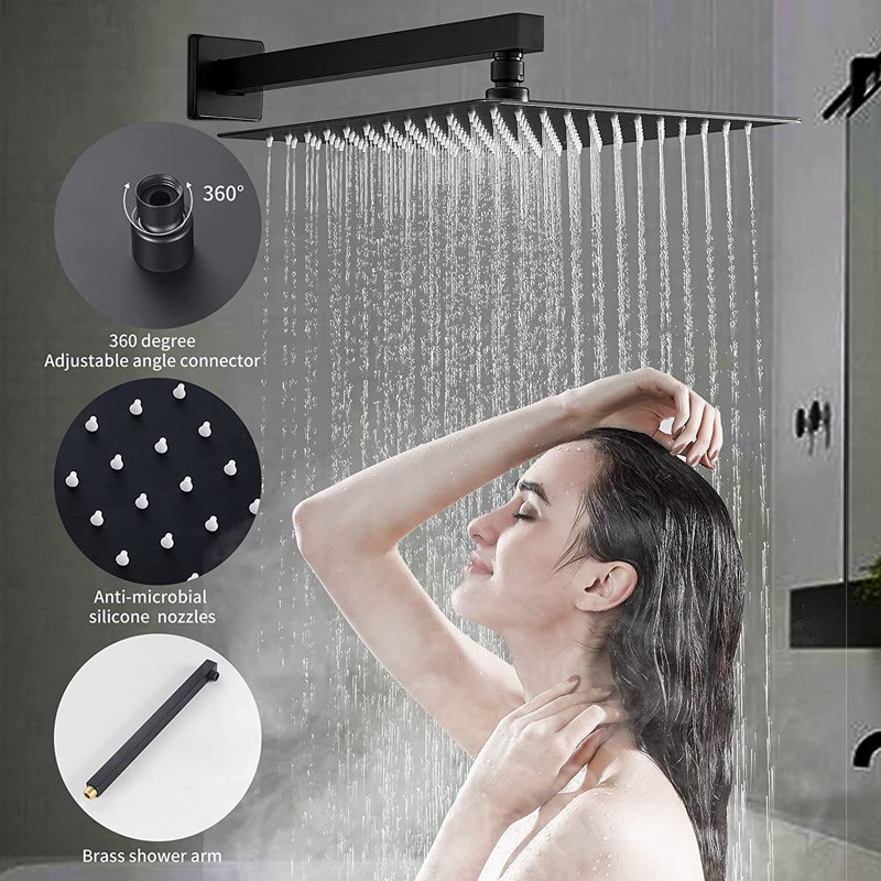 Système de douche complet avec valve brute
