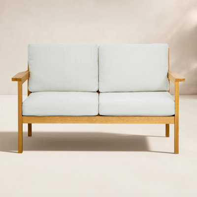 Lanie 53" Eucalyptus Outdoor Loveseat