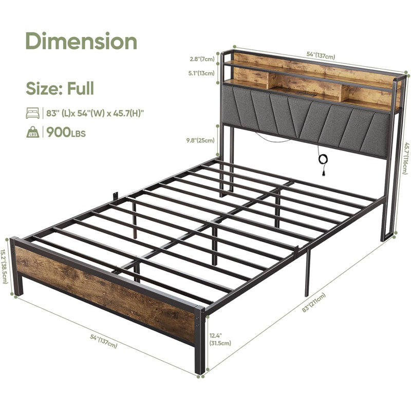 Full Bed Frames with Headboard