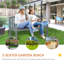 Banc de jardin en bois avec dossier et accoudoirs Outsunny