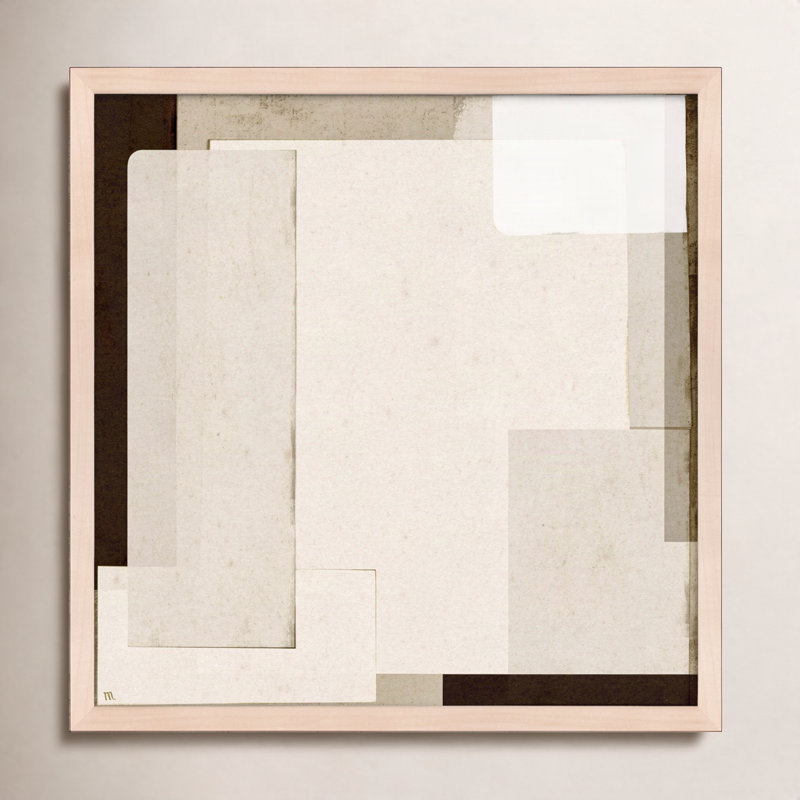 City Scape 7 by Marco Marella for Studio M - Framed Wall Art, 44" H x 44" W, Framed Print Paper without Mat, Maple