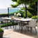 Extendable Rectangular Sintered Stone Outdoor Dining Table