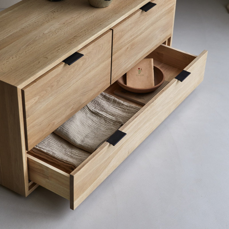 Senson Media Console, Natural Wood