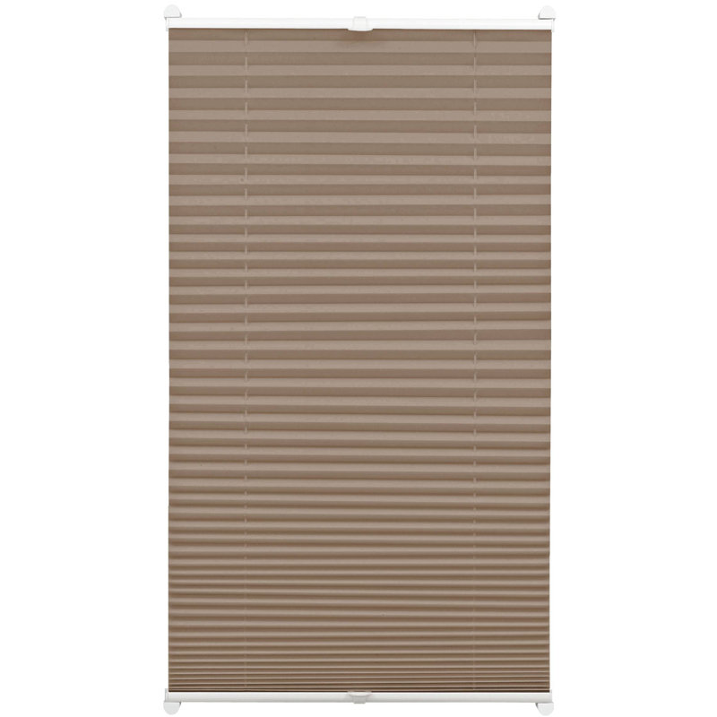 Semi Sheer Pleated Shade, 210cm L x 90cm W, Taupe