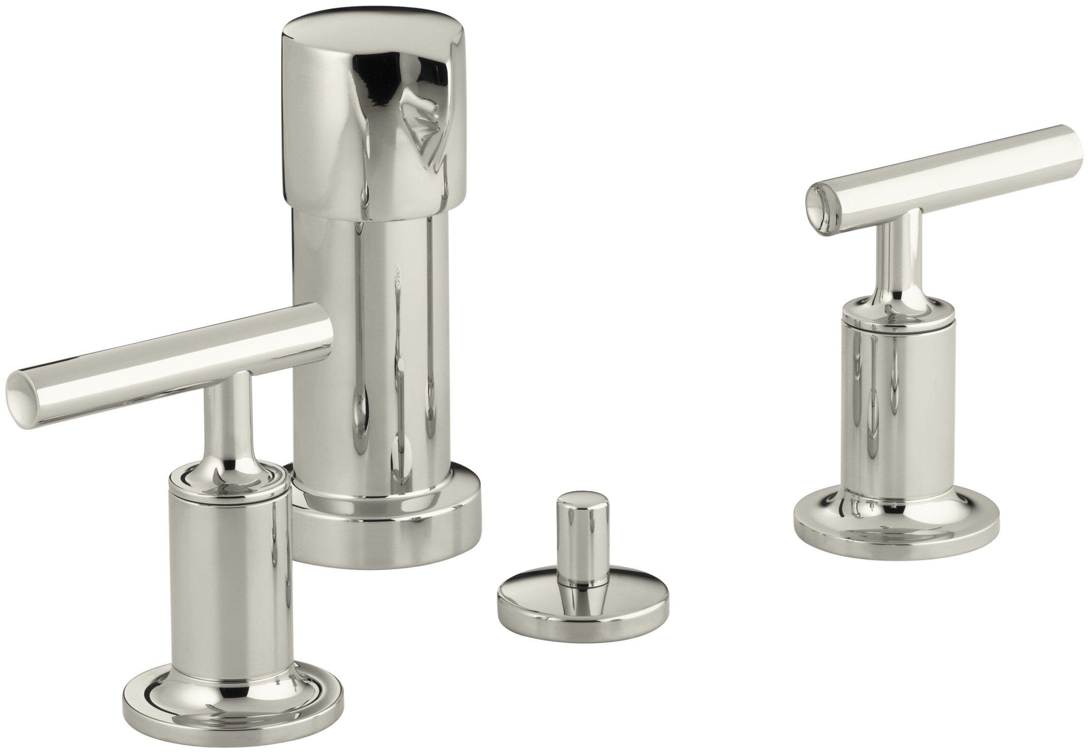 Kohler Purist® Vertical Spray Bidet Faucet With Handles Wayfair 0075