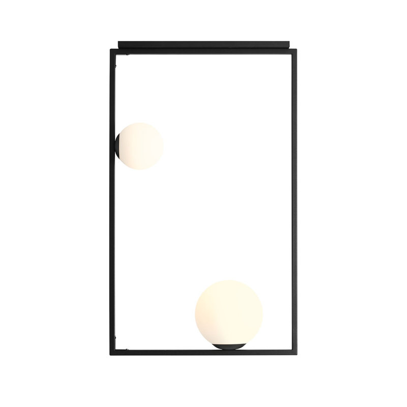 Tyronza Glass Semi Flush Mount