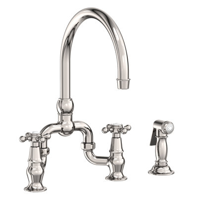 Chesterfield Kitchen Bridge Faucet with Side Spray