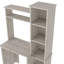 Ensemble de bureau 2 pièces avec bibliothèque et bureau, facile à assembler, durable et élégant pour les espaces de travail modernes-1164253369