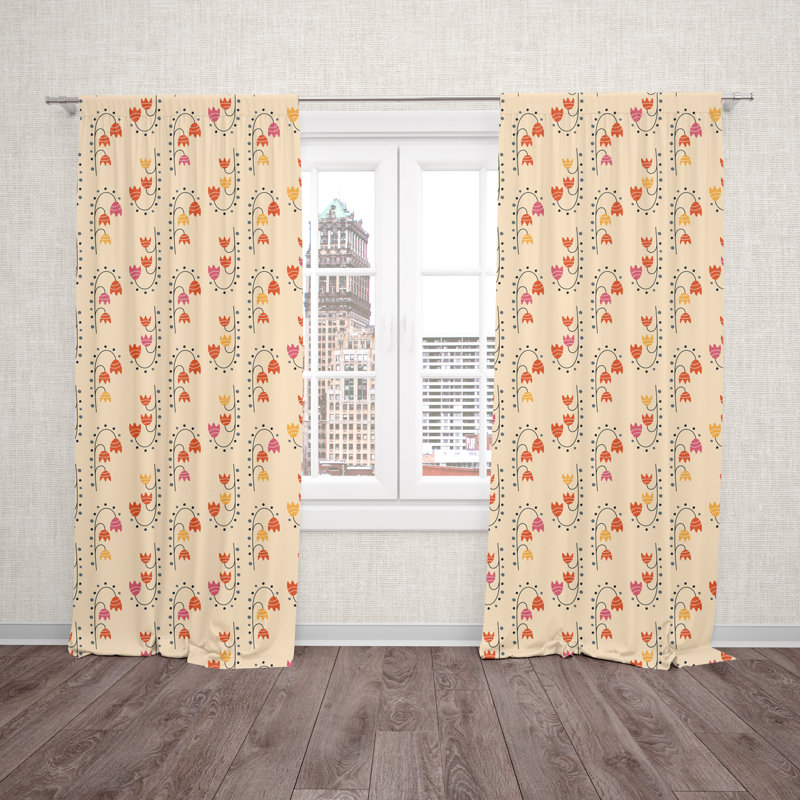Janya Room Darkening Curtain, 40" W x 82" L